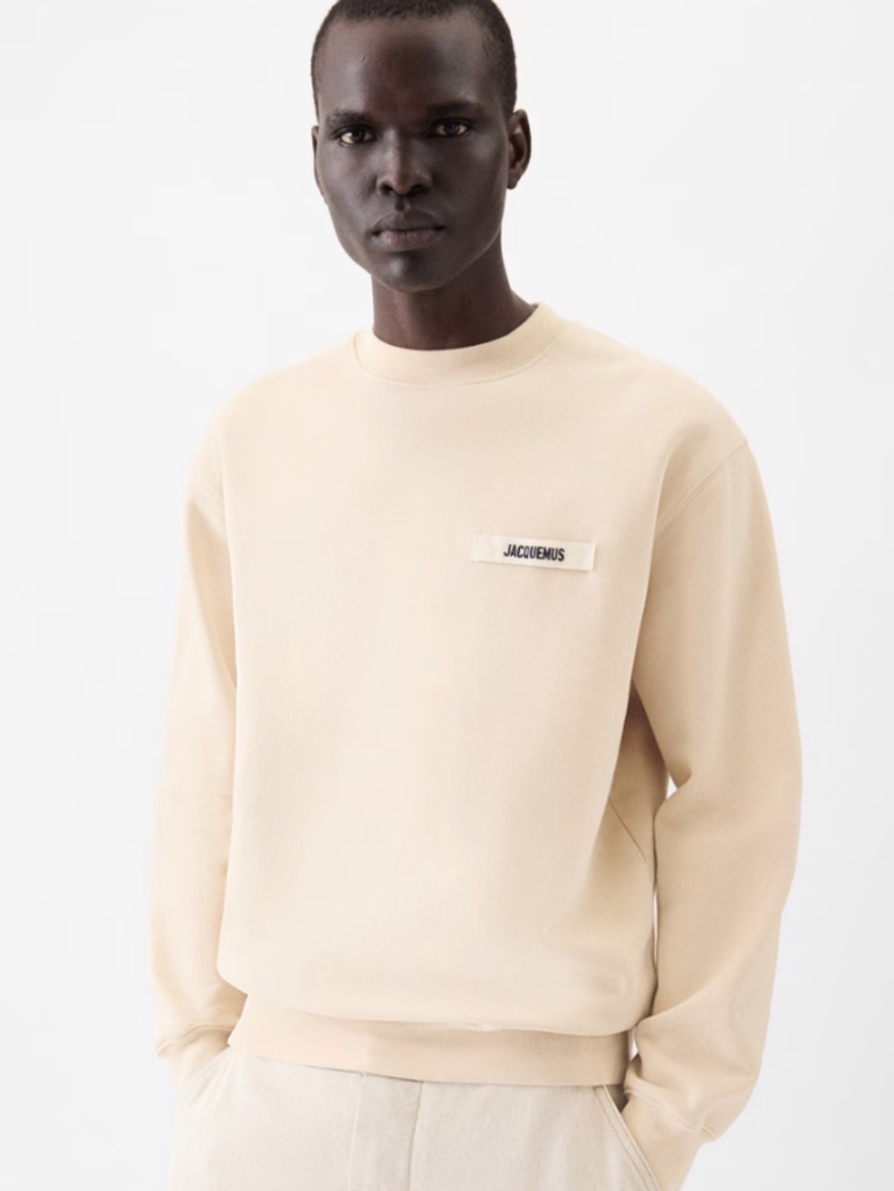 Jacquemus Crewneck Sweatshirt Logo Patch Size Small